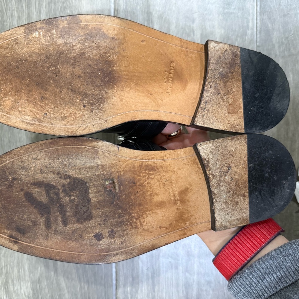Authentic Givenchy Black Leather  mules - Picture 5 of 6